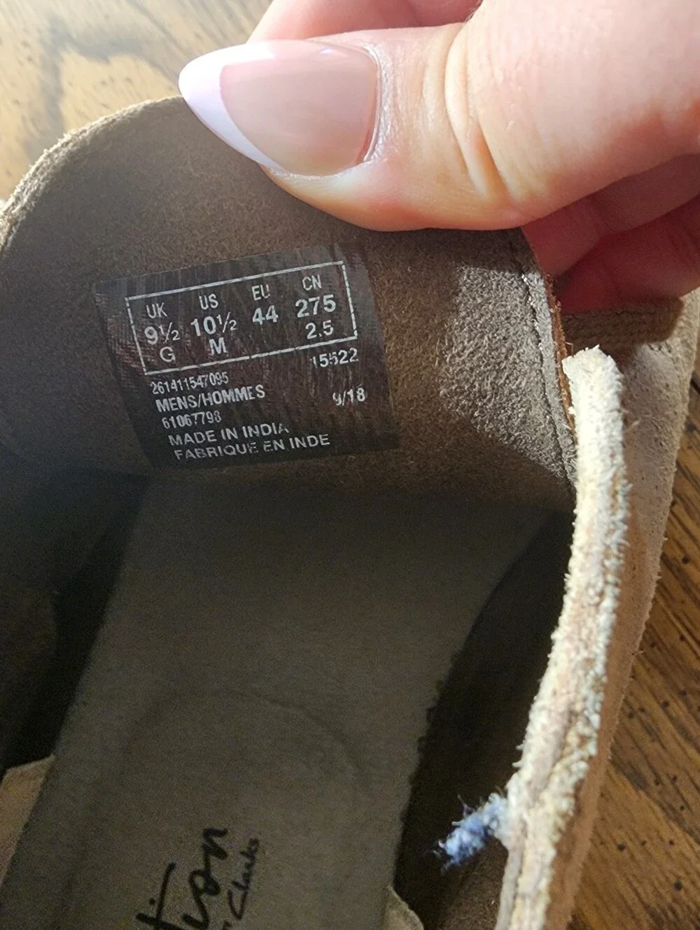 Clarks Originals Suede Desert Boots Sand Chukkas Men's Size 10 1/2